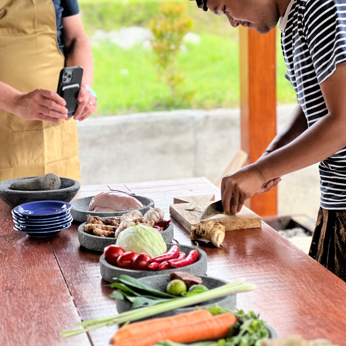 Balinese Cooking Class in Organic Farm with Traditional Market Tour