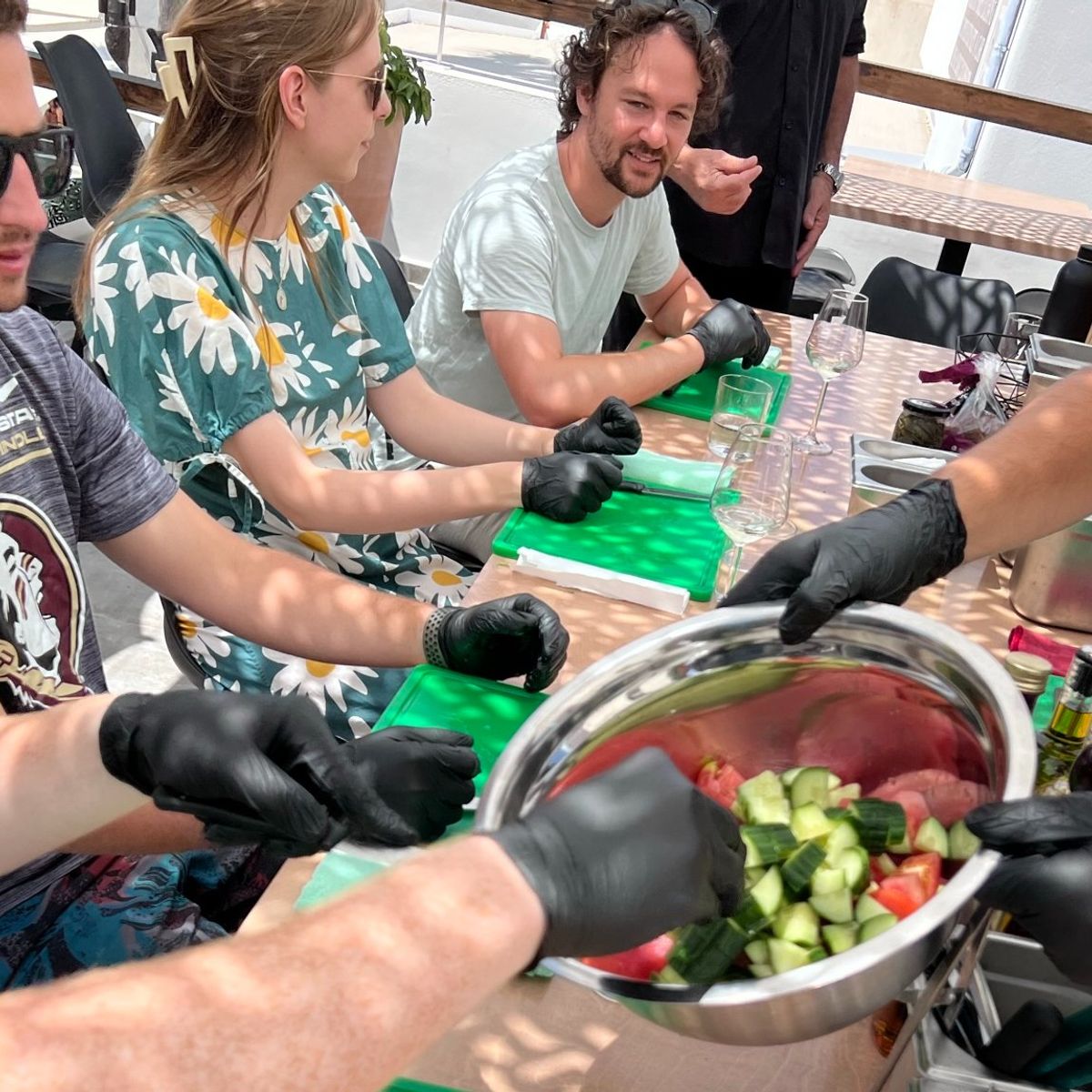 Vegan Cooking Class with Wine Pairing in Santorini