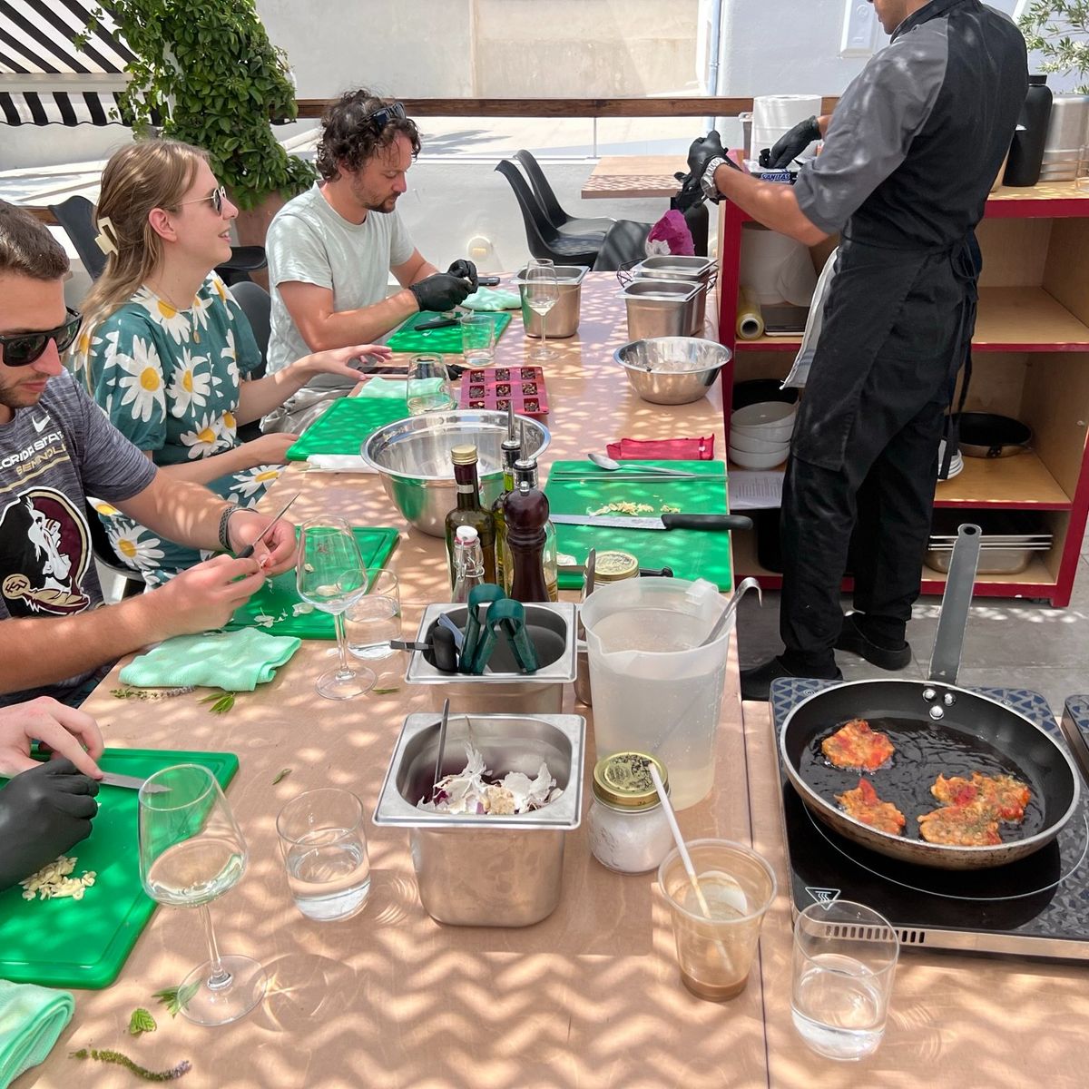 Vegan Cooking Class with Wine Pairing in Santorini
