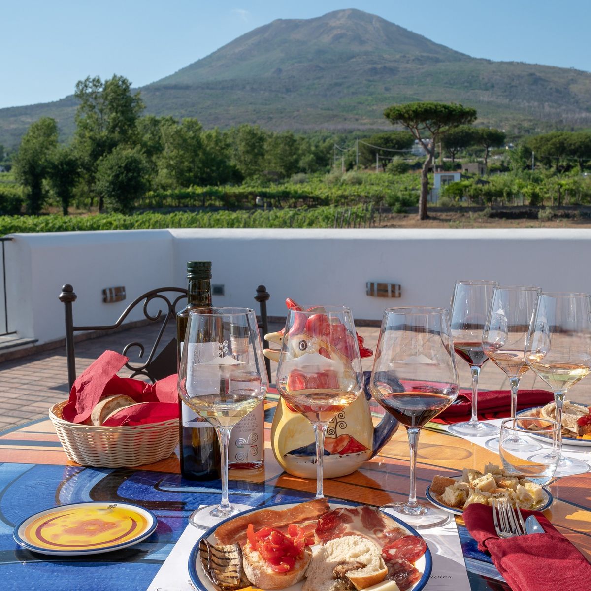 Geführte Tour zum Vesuv mit Weinprobe und Mahlzeit