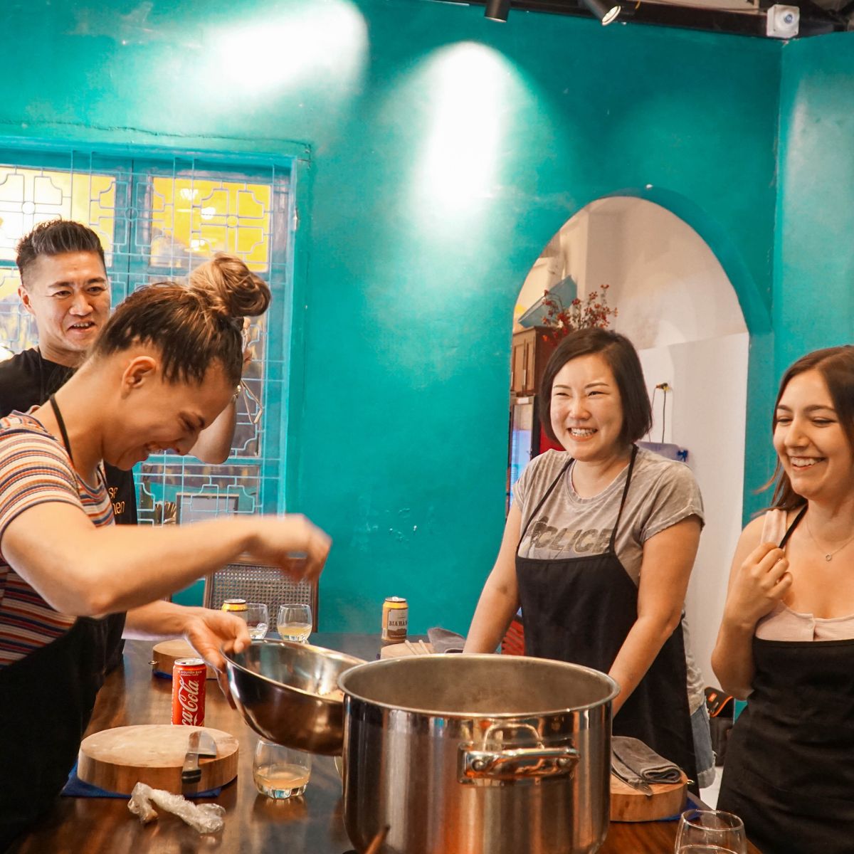 Relaxed Vietnamese Cooking Class with Market Tour and Homemade Wine Tasting