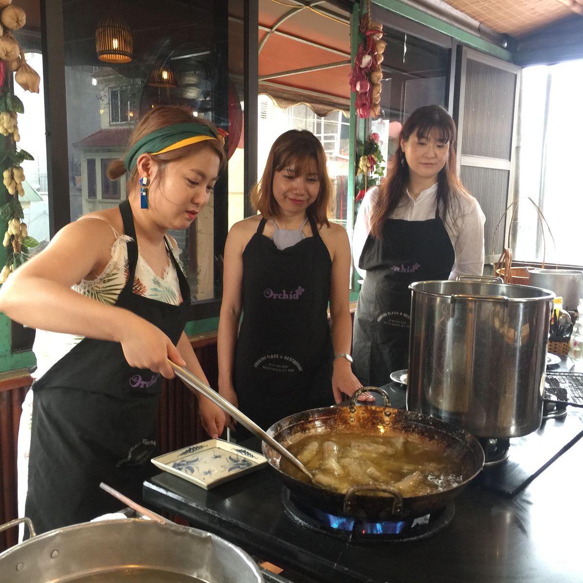 Interactive Vietnamese Cooking Class with Cyclo Tour and Market Tour