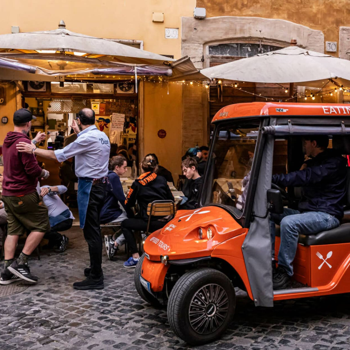 VIP Rome Golf Cart Food Experience
