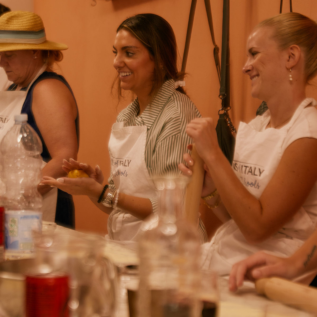 Tuscan Market Tour with Pasta Class, Tiramisu, and Wine Tasting