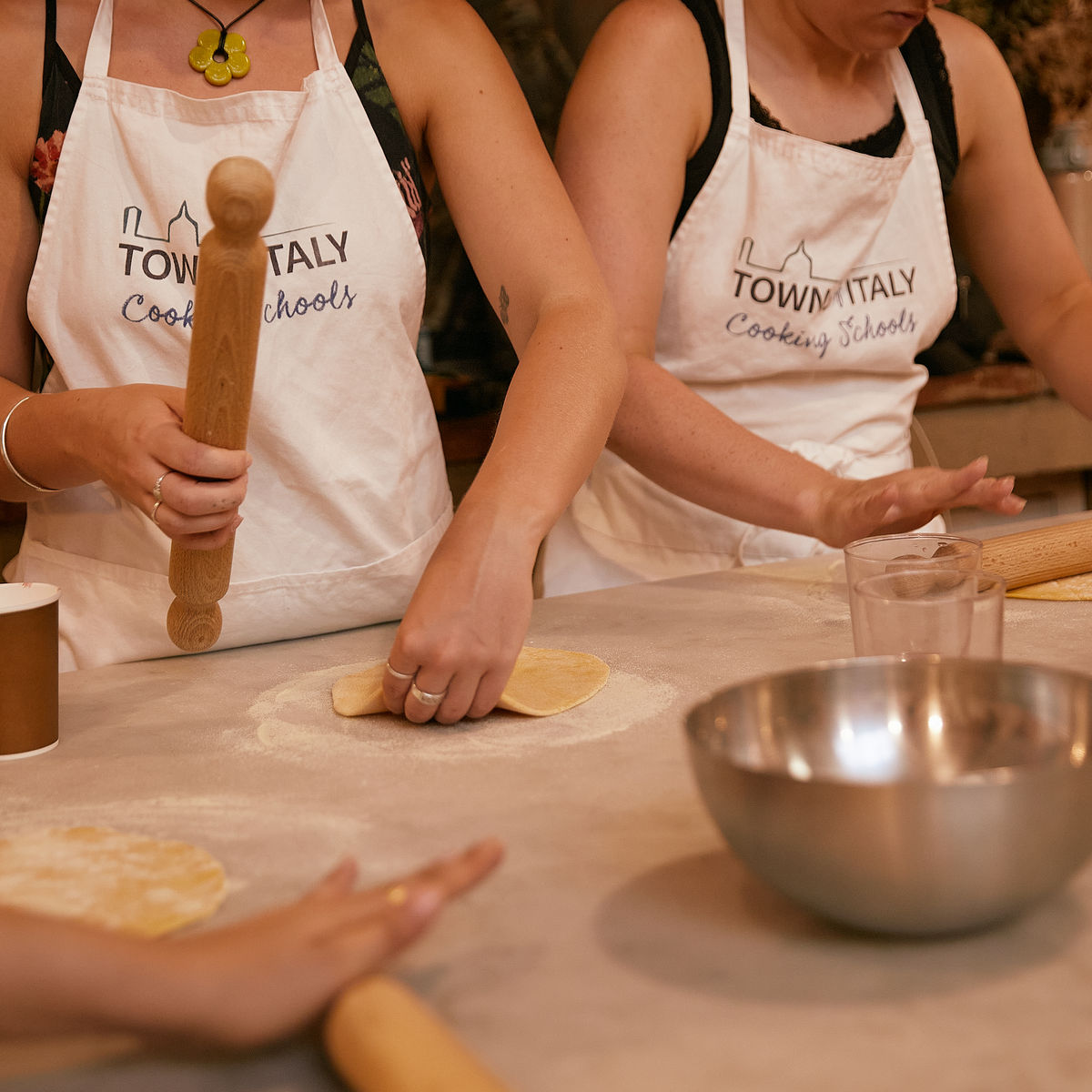 Tuscan Market Tour with Pasta Class, Tiramisu, and Wine Tasting