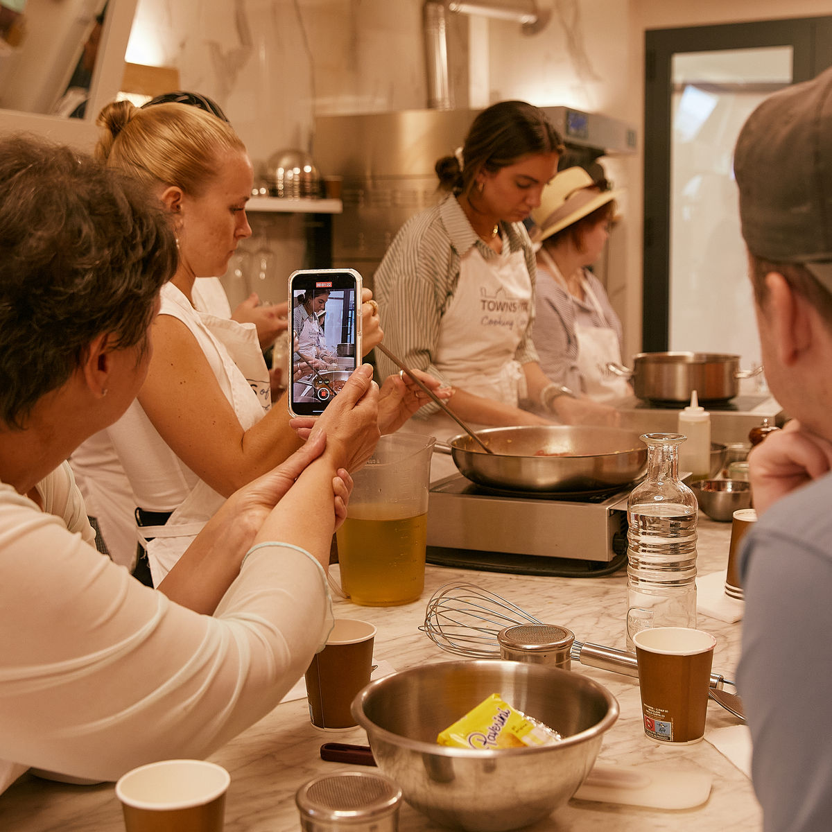 Tuscan Market Tour with Pasta Class, Tiramisu, and Wine Tasting