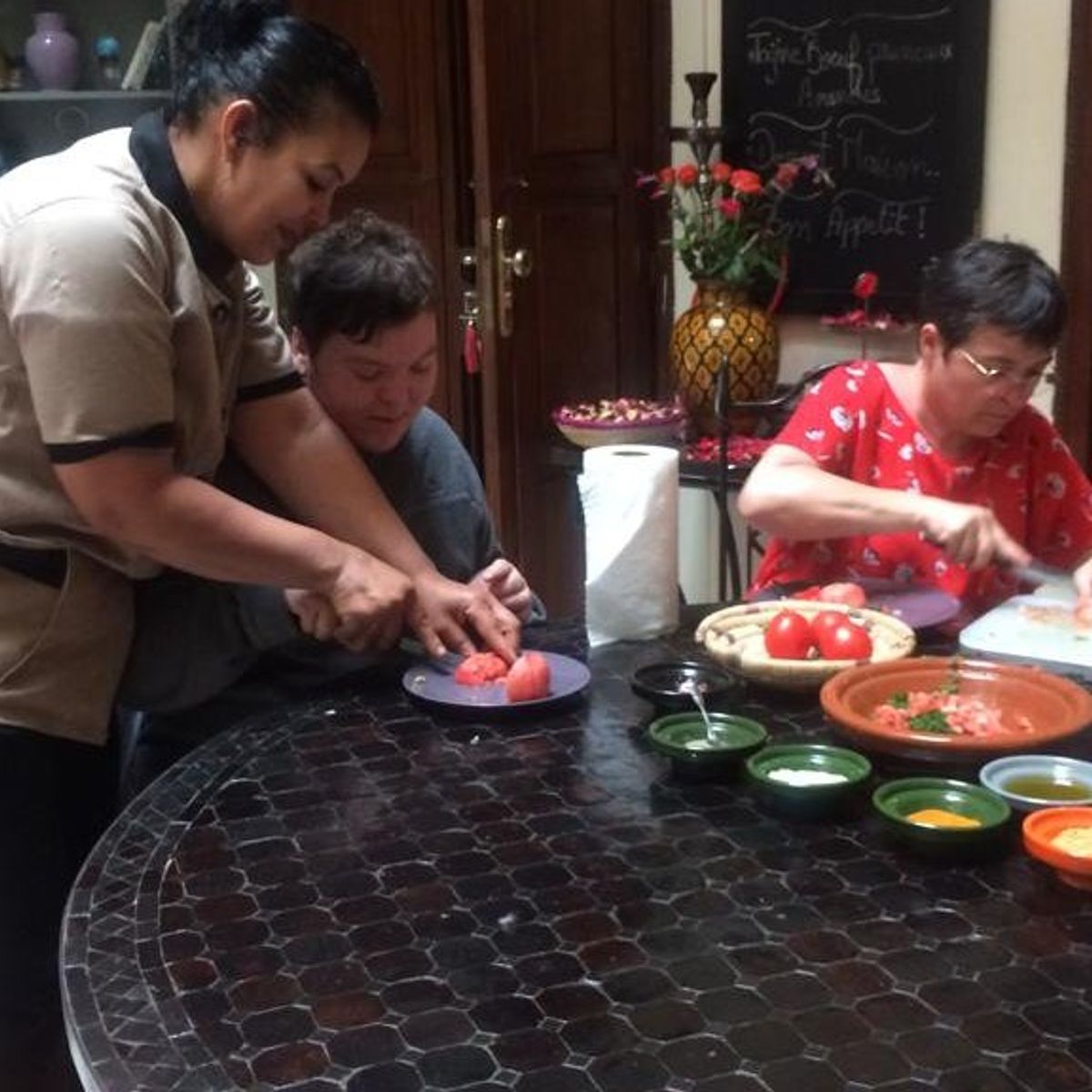 White Flowers Cooking Class at Medina with Local Family