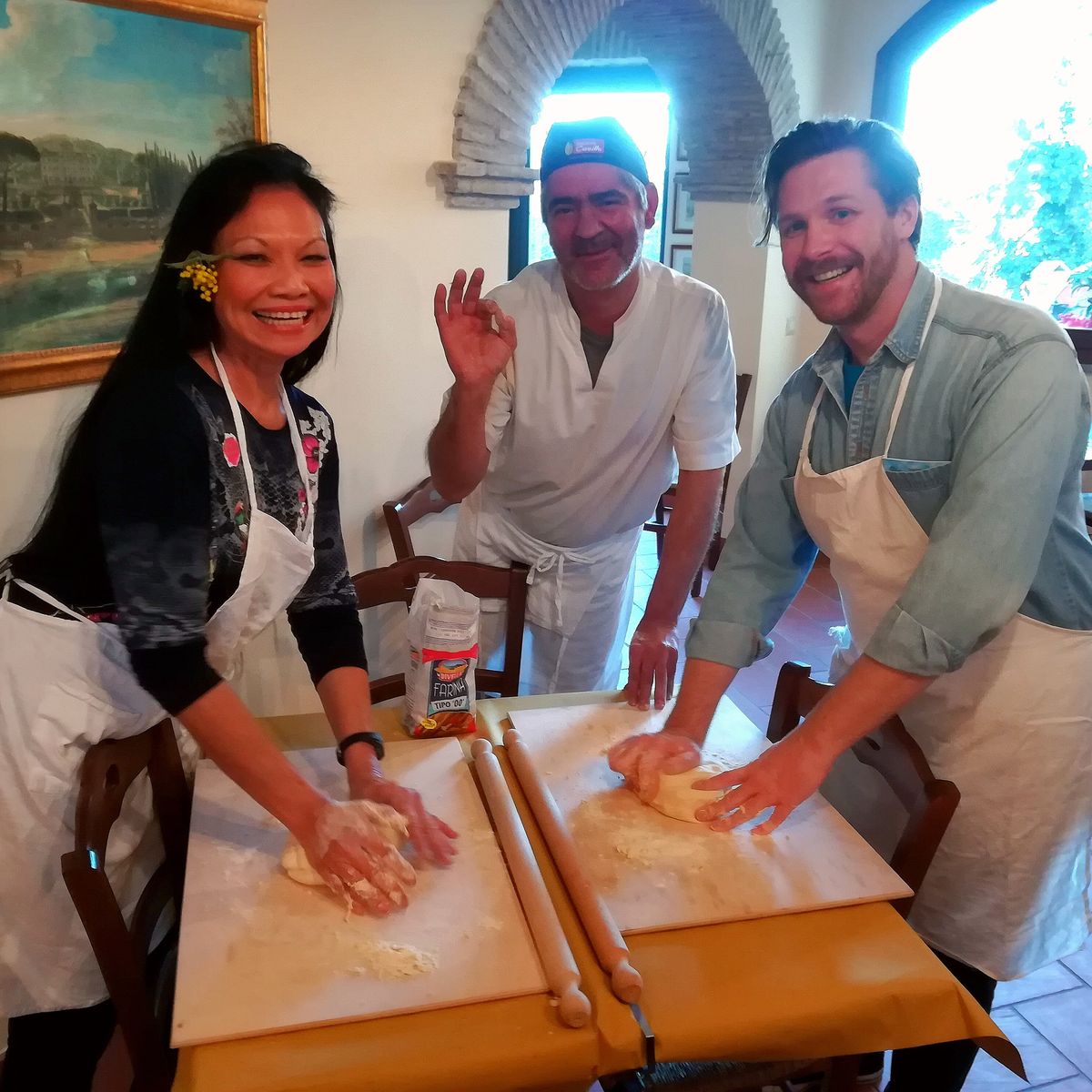 Pizza Making Class with Winery Tour & Tasting: Roman Adventure