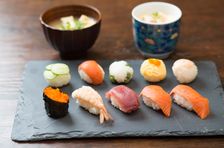3 Kinds of Sushi, Japanese Steamed Egg Custard and Miso Soup in Home Cooking Studio