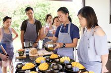 Nachmittagskurs in traditionellem Pavillon mit Marktbesuch
