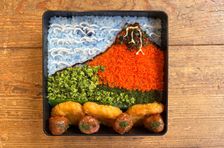 Hokusai Red Fuji–Inspired Character Bento Art Experience