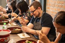 Hands-on Thai Cooking Class & Market Tour in Sukhumvit Pizza