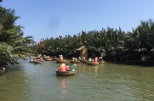Clase de cocina ecológica y excursión en barco de mimbre en Hoi An.