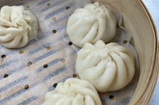 Traditional Chinese Steamed Bun with Pork Fillings & Homemade Barbeque Pork