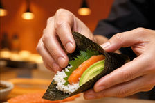 Tsukiji Temaki Sushi Party with Fresh Local Ingredients & Japanese Tea
