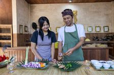 Expérience culinaire matinale à Ubud avec visite du marché et cérémonie du Canang Sari