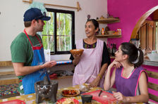 Depths of the Yucatan: Valladolid Market Tour & Street Food + Cenote + Cooking Class (Transportation Included)
