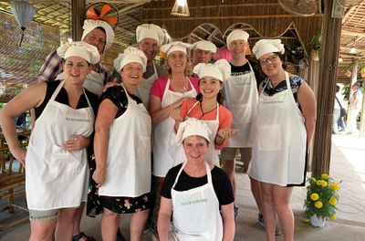 Tra Que Water Wheel Cooking Class with Organic Herb Garden Visits