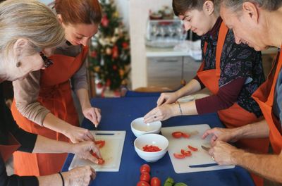 Authentic Sicilian cooking class in a family kitchen