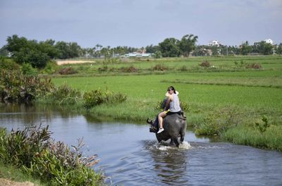 Free Transfer From Danang: Basket Boat Riding, Buffalo Riding and Cooking Class