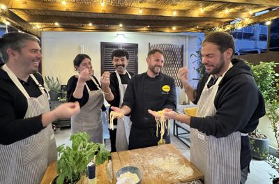 Fresh Pasta Making Class on a Private Terrace Near the Vatican Museums