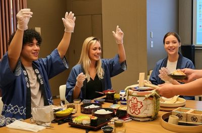 Tokyo Sushi-making: Sake Ceremony & Whisk Matcha
