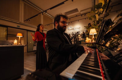 Italian Serenade in Rome: Live Cooking Show Dinner with Music