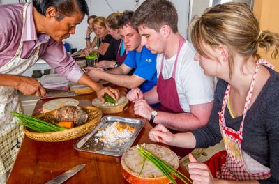 A Morning Market Tour with Culinary Experience in a Local Village