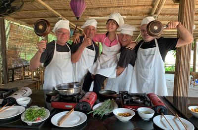 Tra Que Water Wheel Package 3 in 1 - Farming, Buffalo, Rice paper making and Cooking