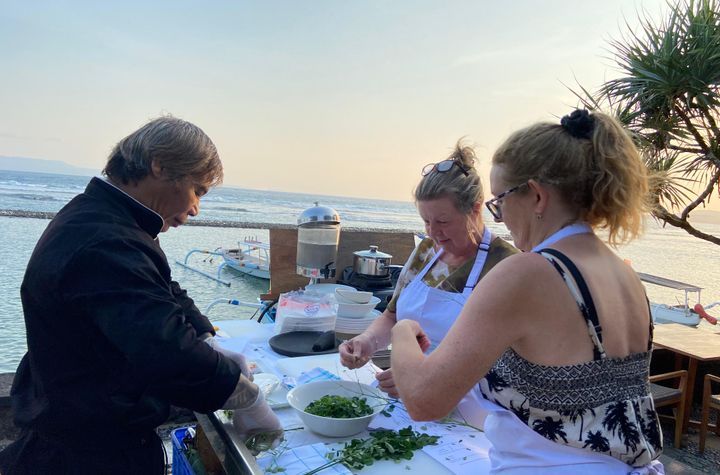 A Three-Course Balinese Culinary Experience at the Seaside Restaurant