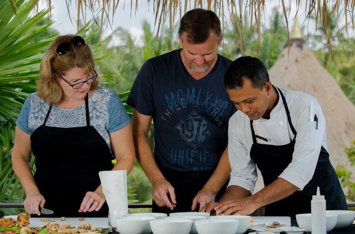 Cours de cuisine balinaise décontracté au Sankara Resort