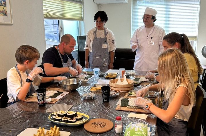 Traditional Japanese Sushi Rolls & Japanese Rolled Omelette Making with a Pro Chef + Local Supermarket Tour