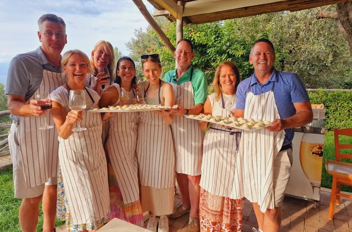 Hands-on Pasta and Pizza Master Class at Villa del Barone on the Sorrento Coast
