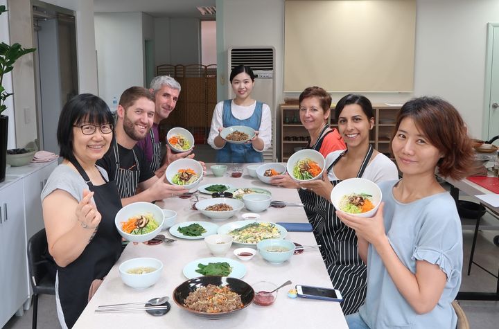 Busan Local Food Cooking Class with Creative Local Chef (incl. Market Tour)