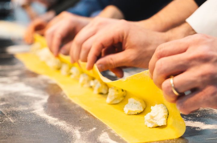 Rome: Make Fresh Pasta From Scratch with Real Italian Sauces + Wine