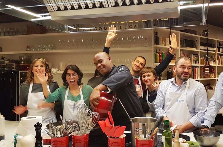 Premium Spanish Cooking Class in Designer Loft: Paella & Tapas