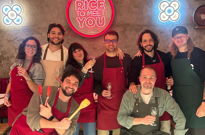 Barcelona Seafood Paella Cooking Class & Dining Experience