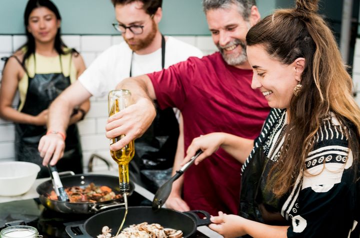 Barcelona Seafood Paella, Tapas, and Unlimited Sangria Cooking Class