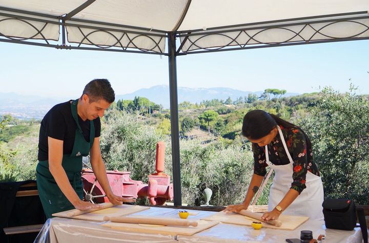 Pasta Making Class in Rome's Countryside with Winery Tour