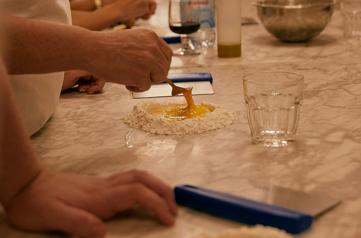 Tuscan Market Tour with Pasta Class, Tiramisu, and Wine Tasting