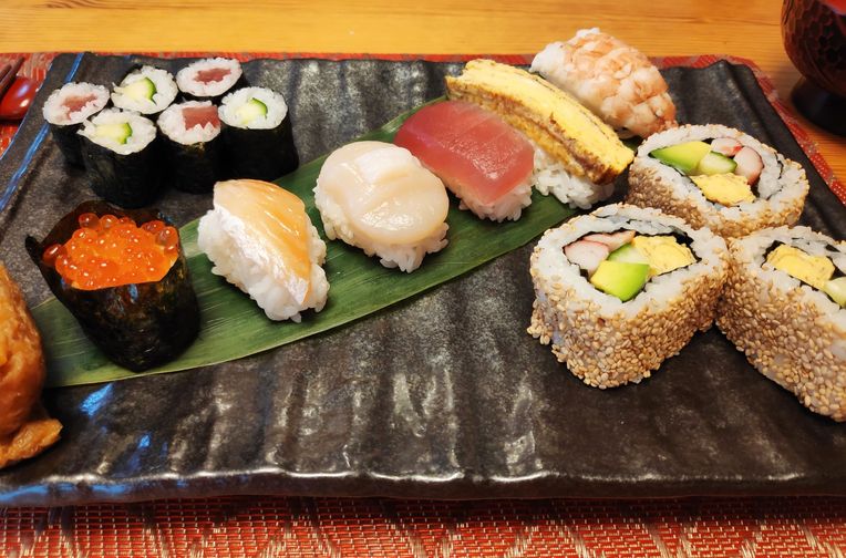 Sushi-making class taught by a professional master sushi chef and  sake-tasting tour