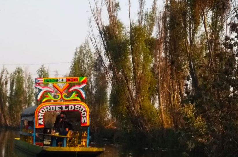 Elizabeth Palacios Cooking Picnic Over The Lake Of Aztec Kings