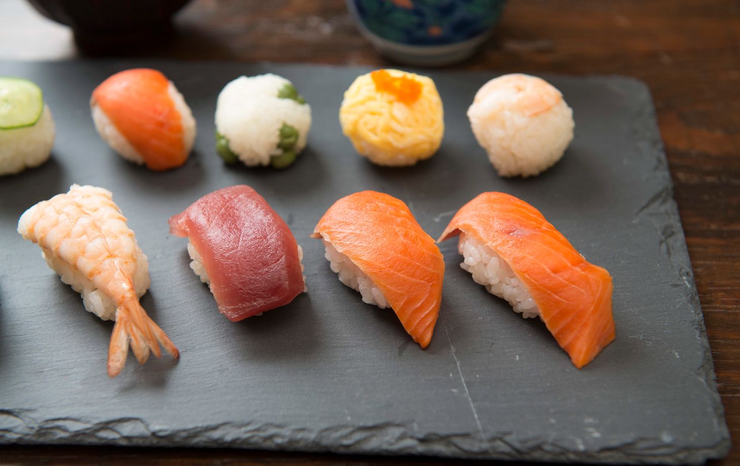 3 Kinds of Sushi, Japanese Steamed Egg Custard and Miso Soup in Home Cooking Studio