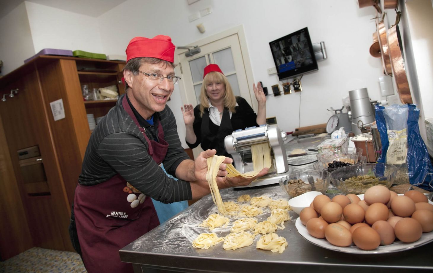3-Course Cooking Class on Hills of Sorrento in Family Villa