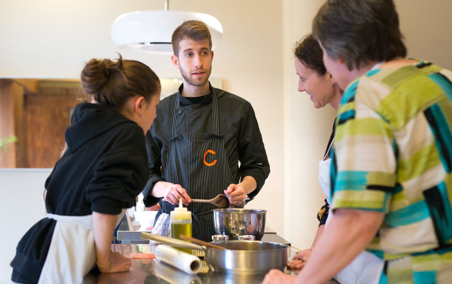 Florence Dinner Deluxe Cooking Class: Italian 4 Course Dinner with Wine