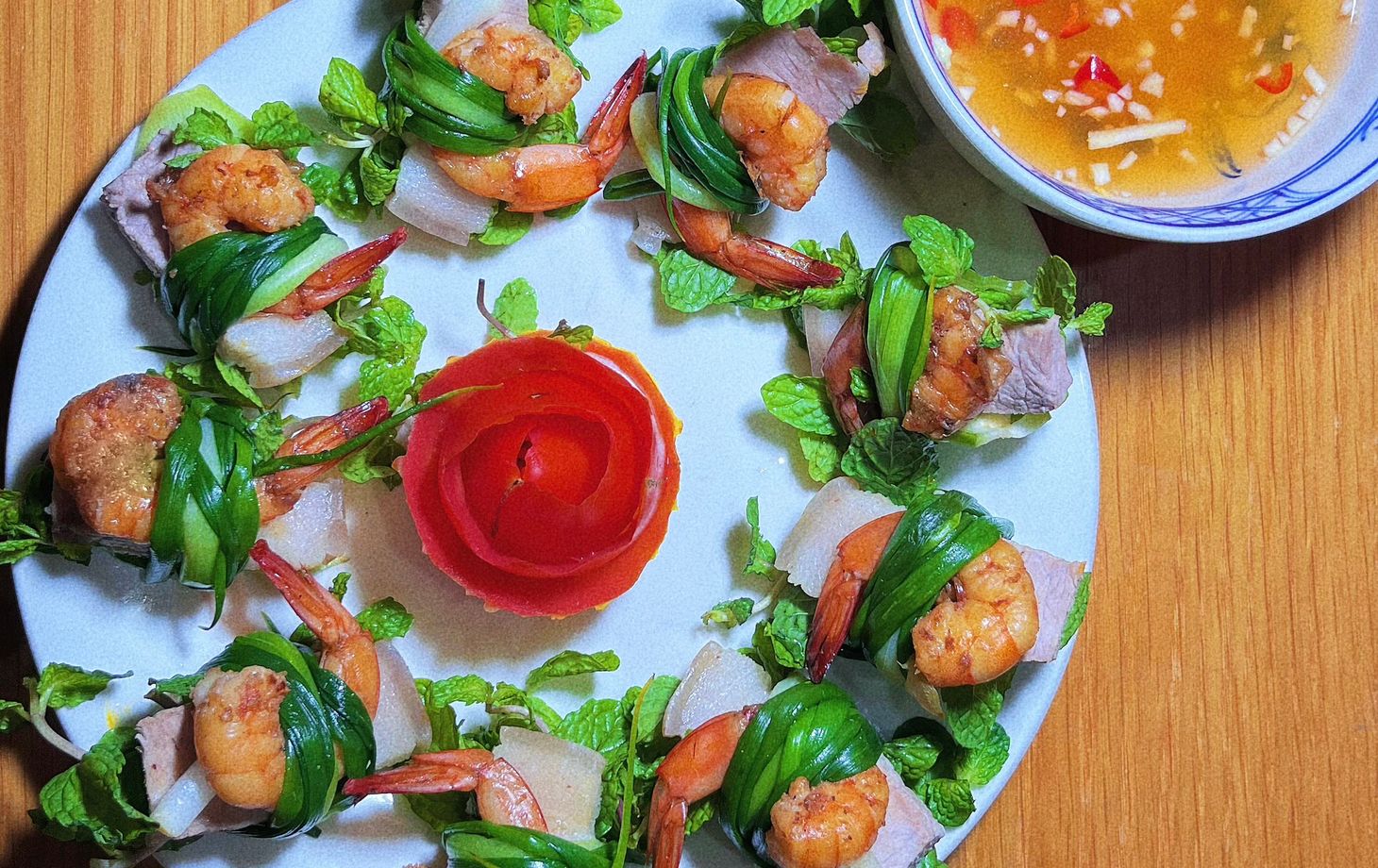 5 Dishes Traditional Cuisine Cooking Class with Market Tour in Da Nang