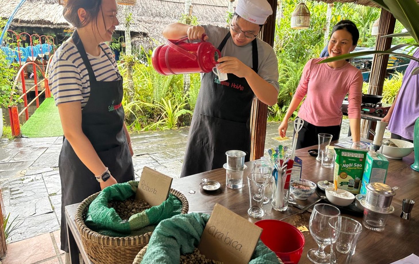 A Taste of Tradition: Coffee Workshop with Bask Boat Experience, Lantern Making Class or Massage