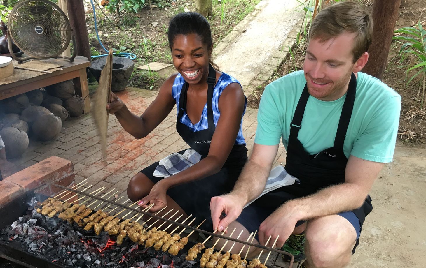 Authentic 15-Recipe Balinese Ceremonial Feast, only 8 cooks per class - Pick Organic Produce in our Garden.