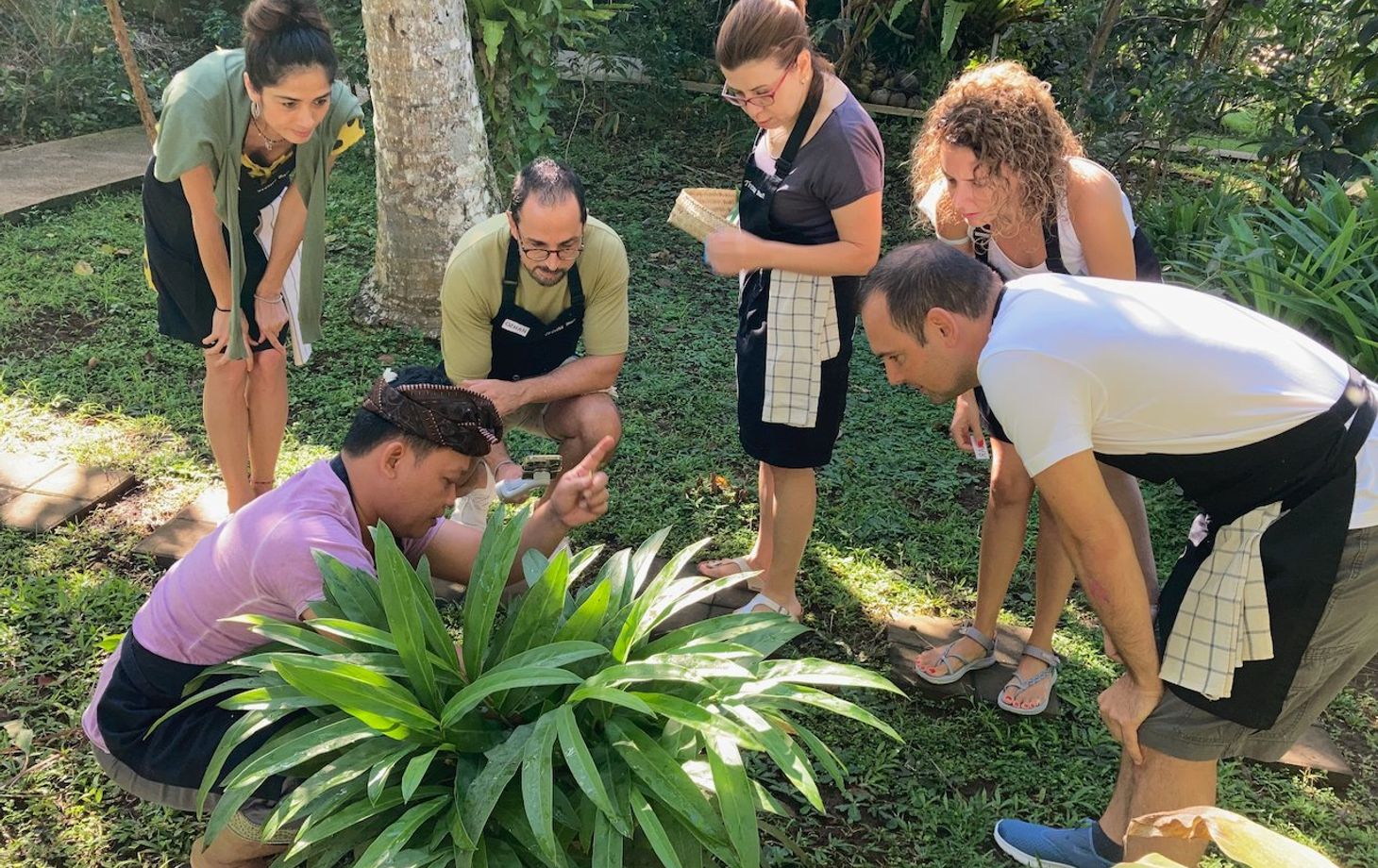 Private Authentic 15-Recipe Balinese Ceremonial Feast, only 8 cooks per class - Pick Organic Produce in our Garden.