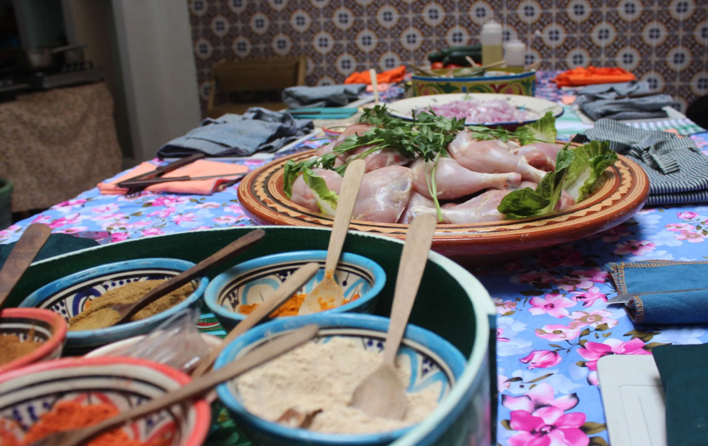 Cours de cuisine marocaine authentique et expérience du marché local